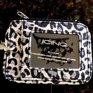 ICING ID Holder Lanyard in Leopard Print NWOT